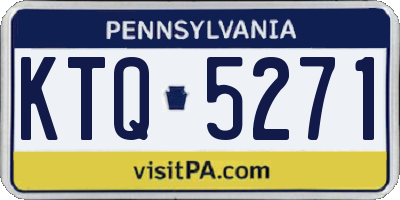 PA license plate KTQ5271