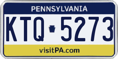 PA license plate KTQ5273