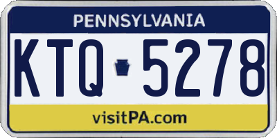 PA license plate KTQ5278