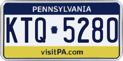 PA license plate KTQ5280