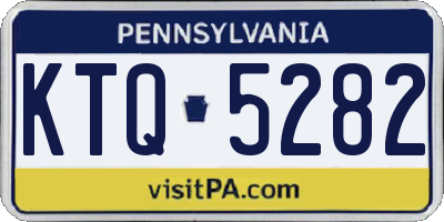 PA license plate KTQ5282