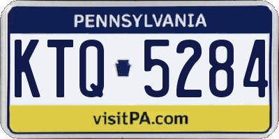 PA license plate KTQ5284