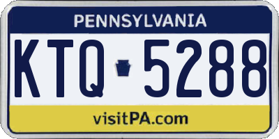 PA license plate KTQ5288