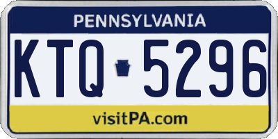 PA license plate KTQ5296
