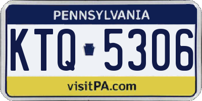 PA license plate KTQ5306