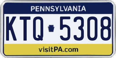 PA license plate KTQ5308