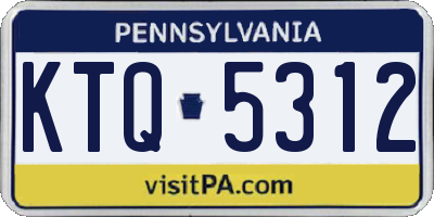 PA license plate KTQ5312
