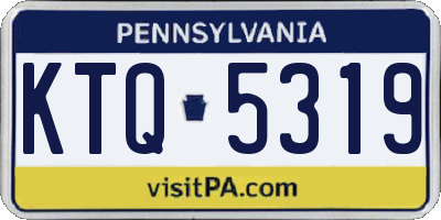 PA license plate KTQ5319