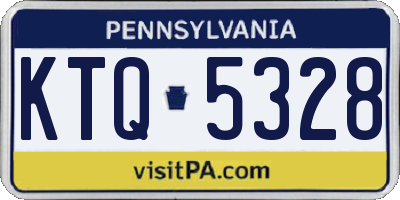 PA license plate KTQ5328