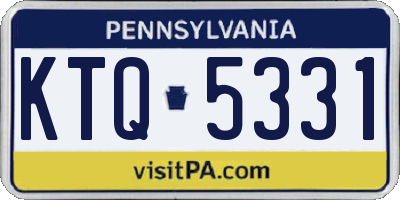 PA license plate KTQ5331