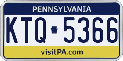PA license plate KTQ5366