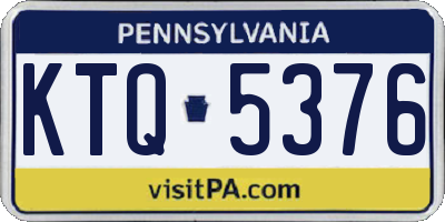 PA license plate KTQ5376