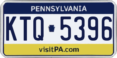PA license plate KTQ5396