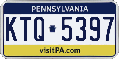 PA license plate KTQ5397