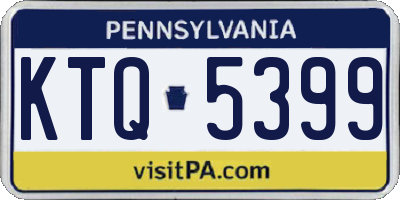 PA license plate KTQ5399