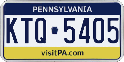 PA license plate KTQ5405