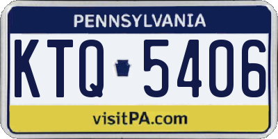 PA license plate KTQ5406