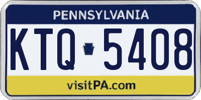 PA license plate KTQ5408