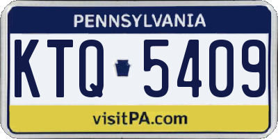PA license plate KTQ5409