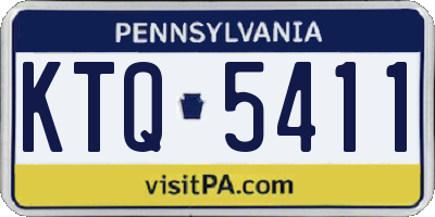PA license plate KTQ5411