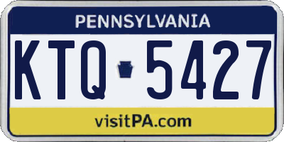 PA license plate KTQ5427