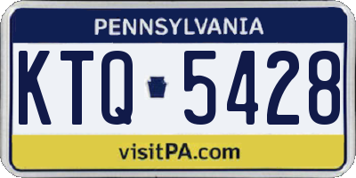 PA license plate KTQ5428