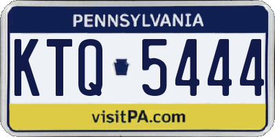 PA license plate KTQ5444