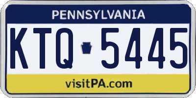 PA license plate KTQ5445