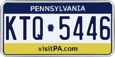 PA license plate KTQ5446