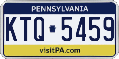 PA license plate KTQ5459