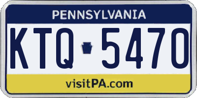PA license plate KTQ5470