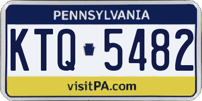 PA license plate KTQ5482