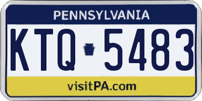 PA license plate KTQ5483