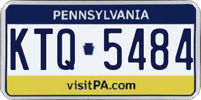 PA license plate KTQ5484