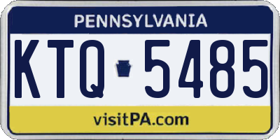 PA license plate KTQ5485