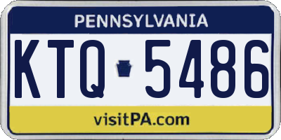 PA license plate KTQ5486
