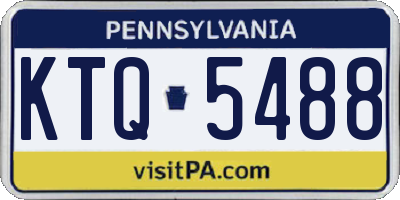 PA license plate KTQ5488