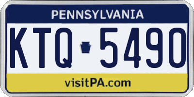 PA license plate KTQ5490