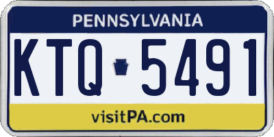 PA license plate KTQ5491