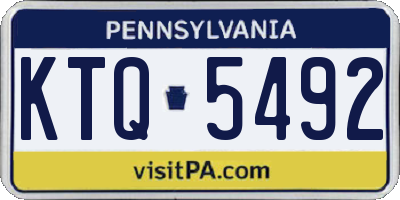 PA license plate KTQ5492