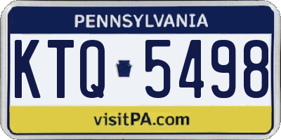 PA license plate KTQ5498
