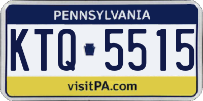 PA license plate KTQ5515