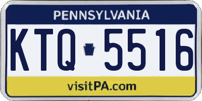 PA license plate KTQ5516