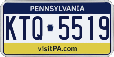 PA license plate KTQ5519