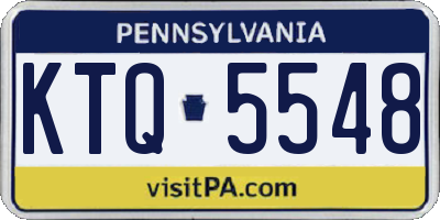 PA license plate KTQ5548