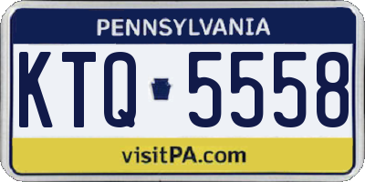 PA license plate KTQ5558