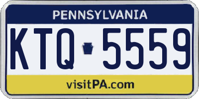 PA license plate KTQ5559