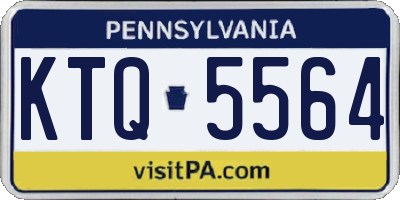 PA license plate KTQ5564