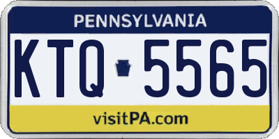 PA license plate KTQ5565