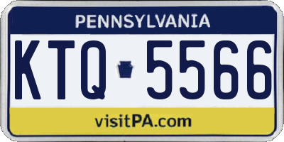 PA license plate KTQ5566